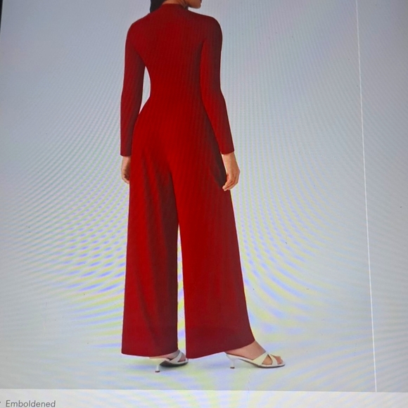 SMALL    HALARA WIDE LEG BRIDESMAID & WEDDING GUEST JUMPSUIT - Picture 2 of 10